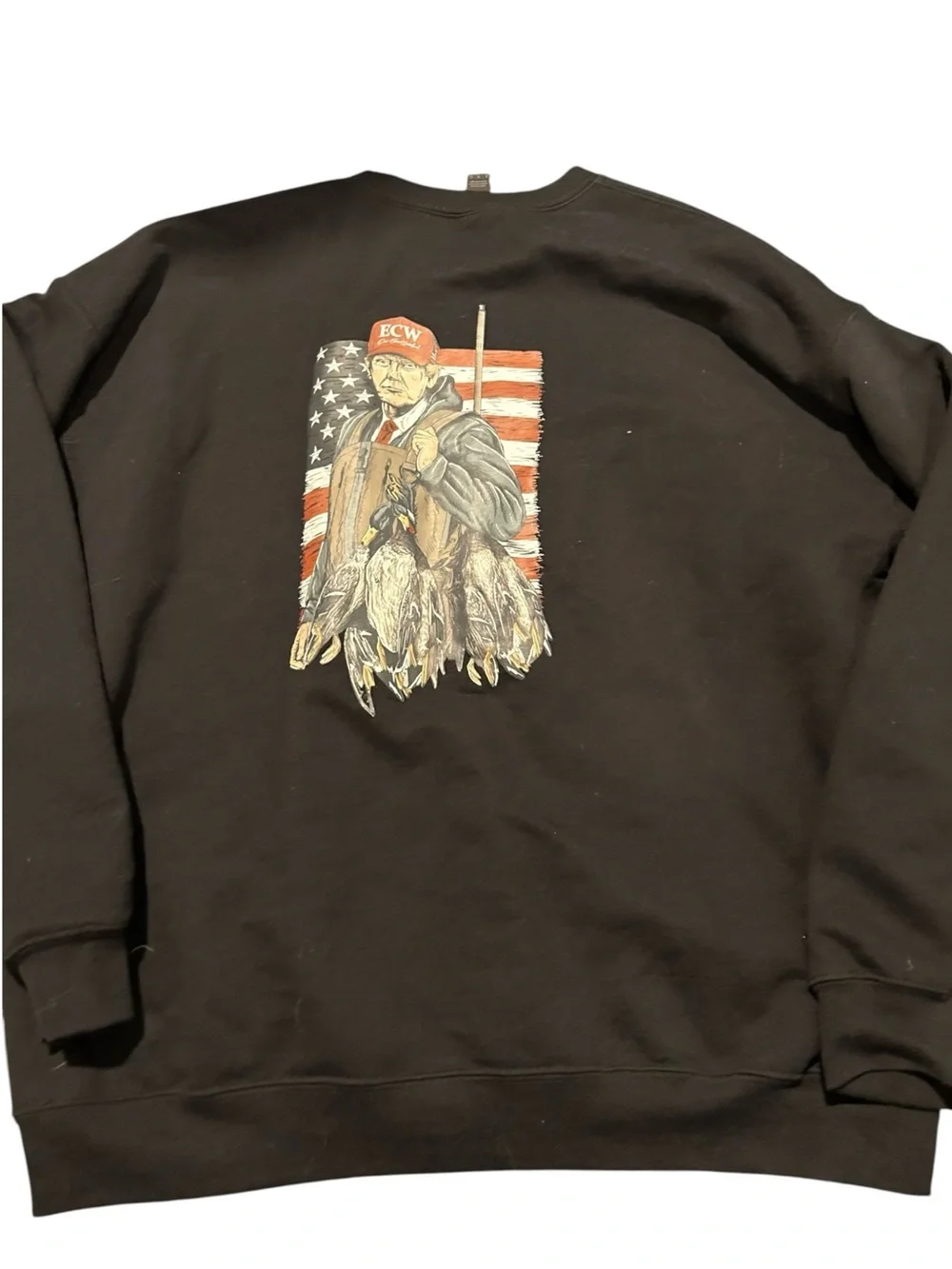 East coast Men's Black Crewneck Sweatshirt